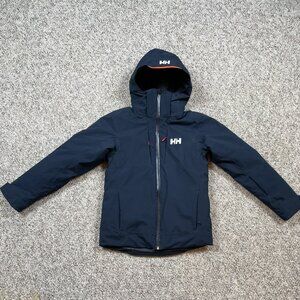 Helly Hansen Alpha Ski Jacket Youth Size 10 Navy